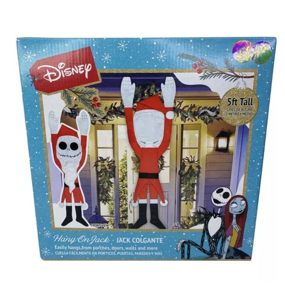 Disney Other - Nightmare Before Christmas 5' Hang On Jack Santa Indoor Outdoor Decoration